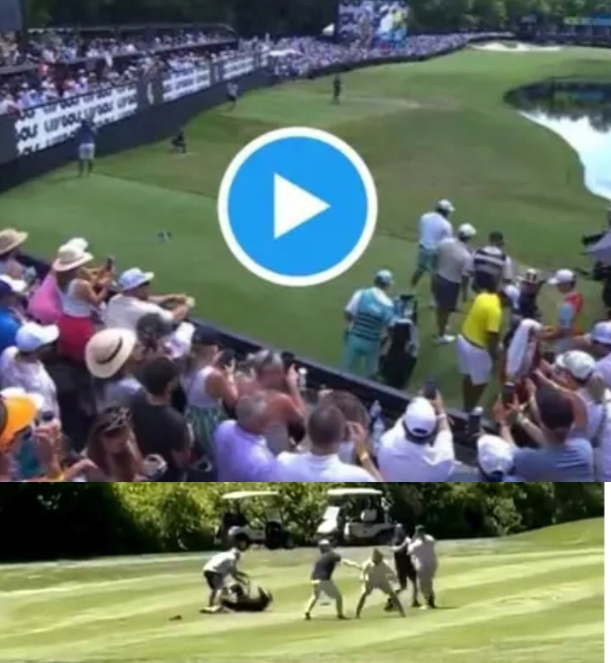 Rare: LIV Golf Course suddenly turned into a WWE arena when six golfers ...